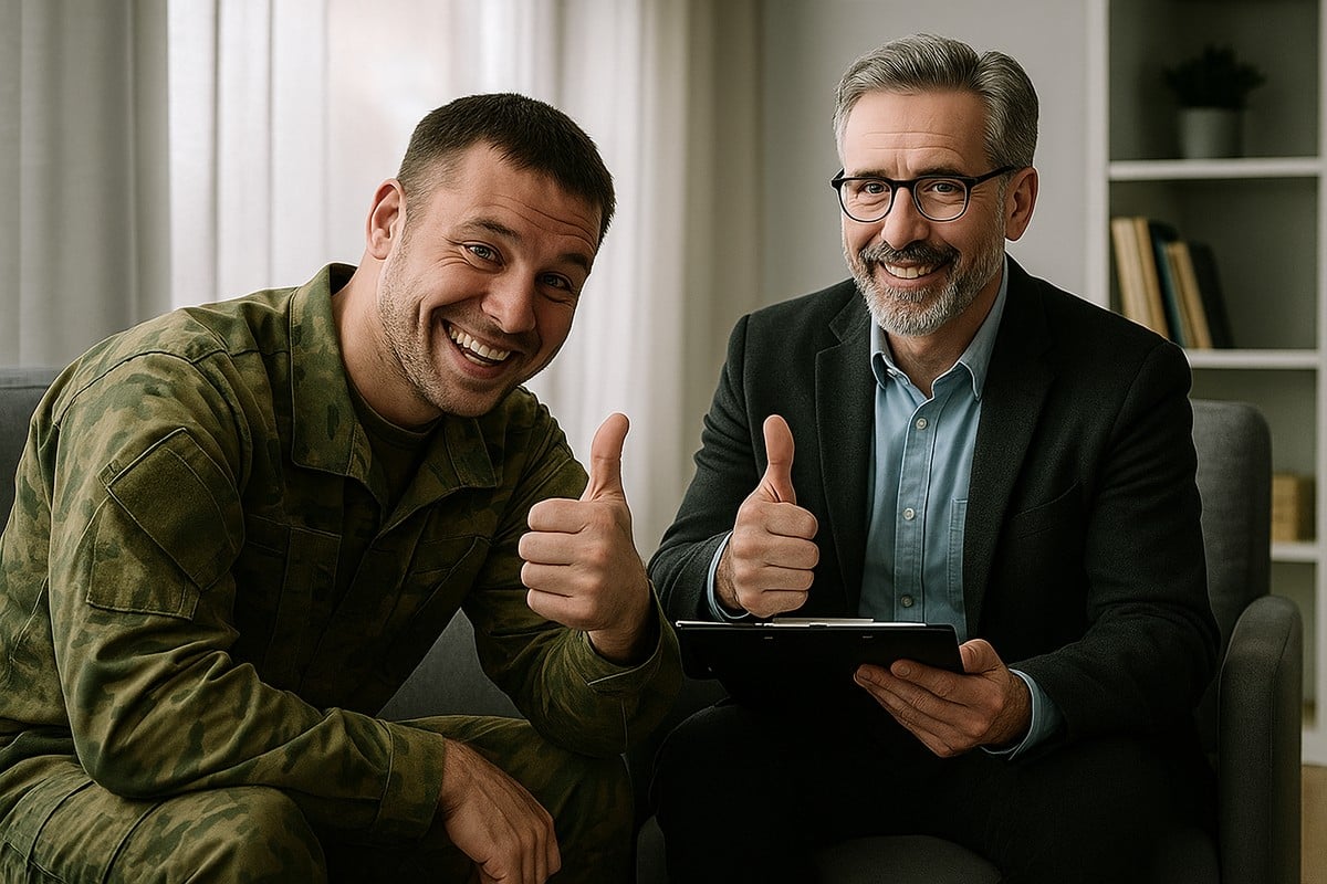 на приеме у психиатра улыбка